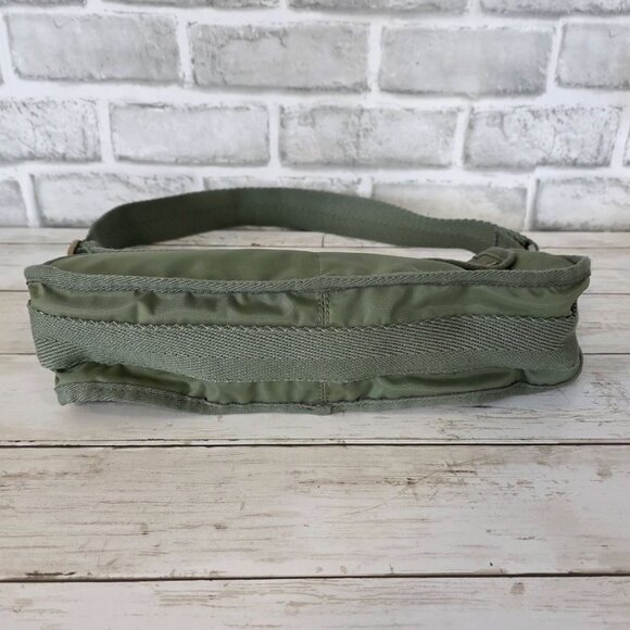 Vtg Gap Y2K Nylon Handbag Olive Green Mini Hobo Purse Shoulder Bag Paramilitary - Picture 6 of 9